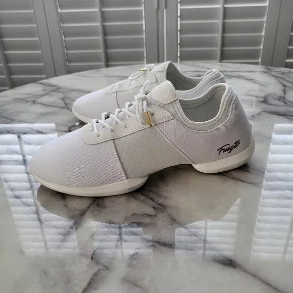 Fuego Dance White Split Sole Shoes Men's 7.5 Women's 9 - Picture 2 of 6